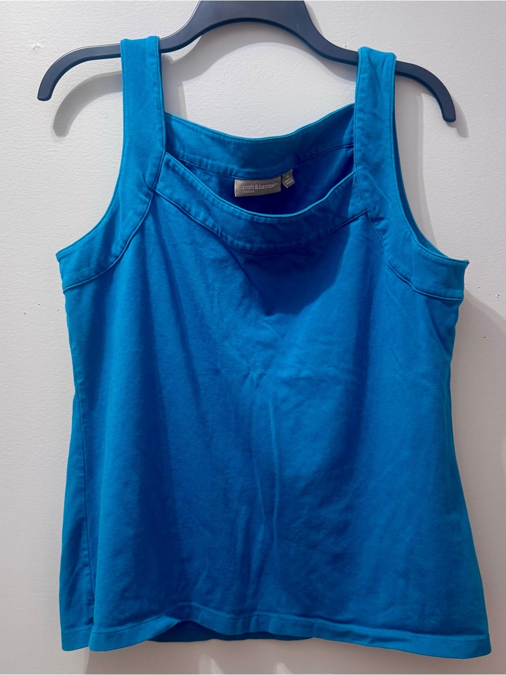 croft & barrow Teal Blue Tank Top, Size XL